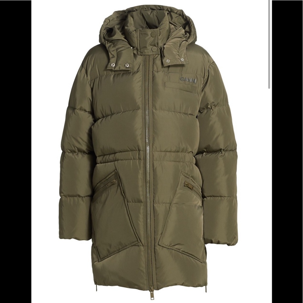 GANNI Oversized Puffer Coat - Picture 2 of 4